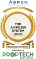 Aspen Top Air Filter System 2025 award from PropTech Outlook