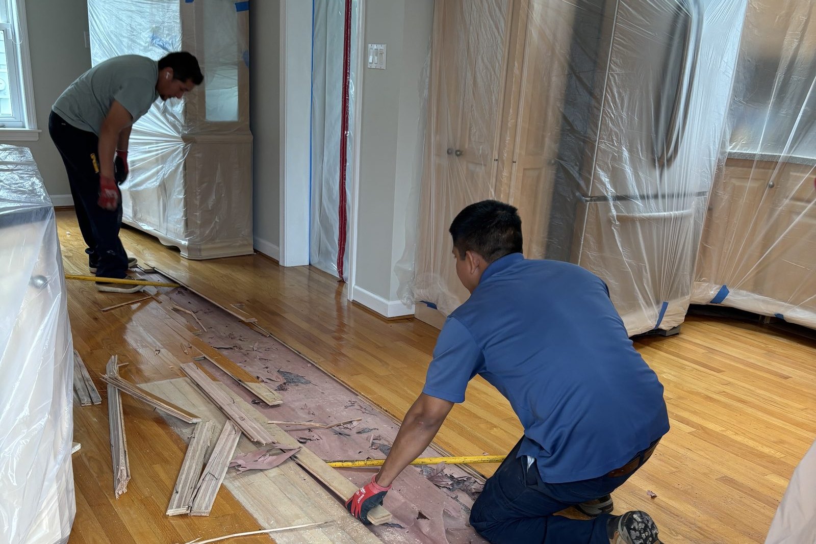 Water damage mitigation by Professional Cleaning & Restoration Systems