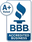 BBB Accredited Business, A+ rated